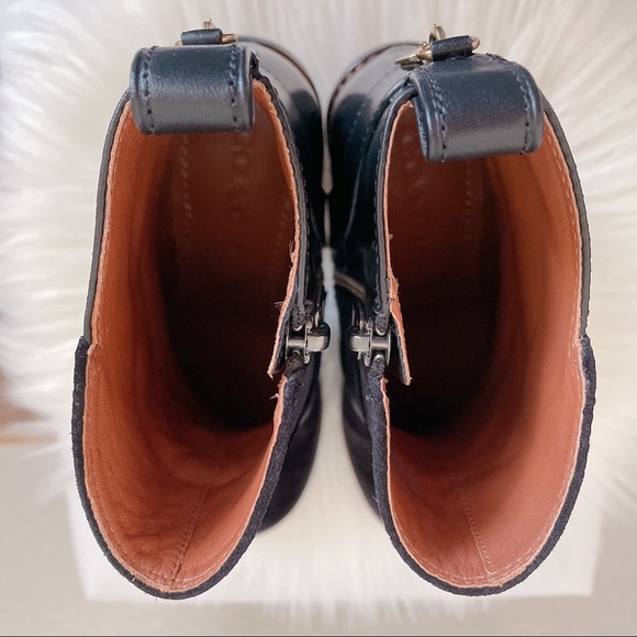 Coach moto boot with tearose in black - Picture 6 of 9